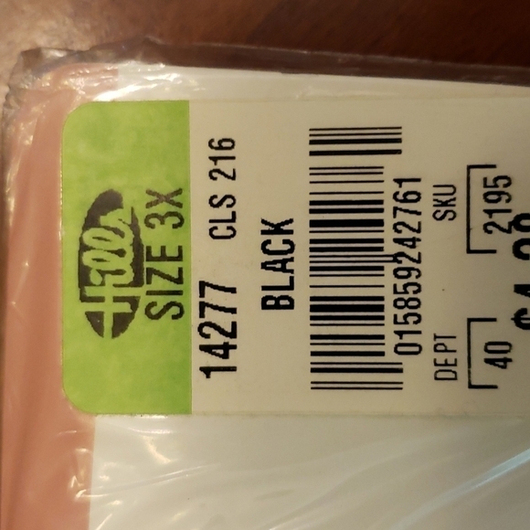 3 Pair Pantyhose Vintage Matisse Fuller Figure 3X Nude Ivory Black NIB - Picture 14 of 15